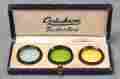 3-filter Optochrom Vintage Set For Early Rolleiflex 29mm Id