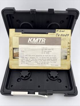 3m Uca-20s Rare 1982 Nbc News Kmtr Tv16 Raw Broadcast Tape With Original Note