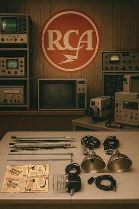 Lp27 Acme-lite 1960 S Video Litepak Complete Rca Camden Photo Dept Set