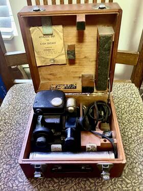 Ansco A-10a Vintage Sextant Aircraft Model General Aniline And Film Corp. 1940 S