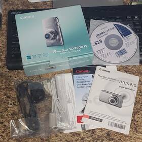 Sd3500 Canon Powershot Is Digital Camera Box Manual Cd-rom And Cables Only
