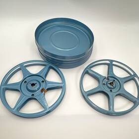 Compco Corp. 2633715 Vintage Film Reels With Metal Canisters 8mm 5 Inches Movie Room - 2