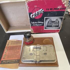 Craig 1981332 Vtg Jr Splicer 8 Mm 16 Safety Film Cement And Original Box Untested