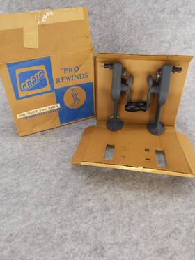 Craig R-4s-1 Vintage Pair Of Pro Rewinds Super 8 Movie Film Rewinders Unused In Box