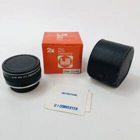 Om-3346 Dejur New 2x Auto Tele Converter Lens For Olympus Camera Nos Vtg