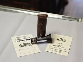 223943 Drem 1929 Antique Justophot Exposure Meter With Original Leather Case And Instr