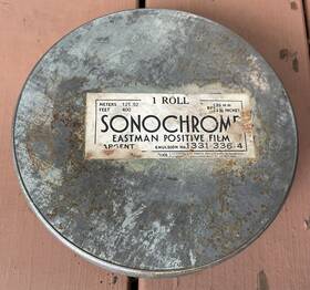 1331-336-4 Eastman Kodak Vintage 35mm Sonochrome Positive Film Canister Sargent No