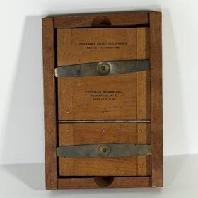 X5.75 Eastman Kodak Vintage Wood Co. Contact Print Frame With Glass For 3.5 X 5.75 Plate