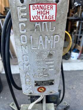 80tf Economarx- Otto Kerner Vintage Carbon Arc Lamp