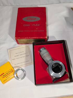 Cfx-16 Elgeet Vintage Cine-flex Reflex Viewer Opto-aligner 16mm Camera With Box