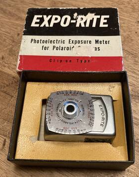 Expo-rite Nippon Kosoku Ind. Co. Ne-2 Vnt Clip On Type Photoelectric Exposure Meter For Polaroid Camera
