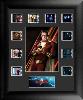 Usfc6398 Filmcells Dc Comics Shazam - Framed Presentation With 10 Clips Of Real 35mm Movie Film
