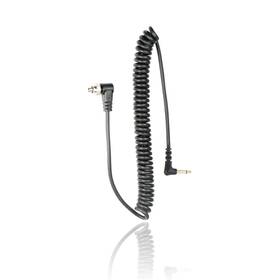 Foto&tech 610563548859 3.5 Mm To Male Flash Pc Sync Cable 14 Inch Coiled Cord With Screw Lock Comp