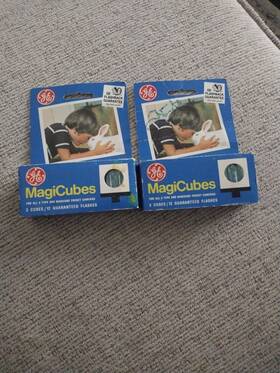 Ge 043168990028 Magicubes General Electric Vintage Magic Cube Flash X-type Untested 6 Total