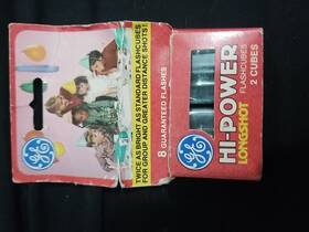 Cubes-8 Ge 043168990035 Vintage Hi-power Longshot Flash Cubes Box Of 2 Flashes New In