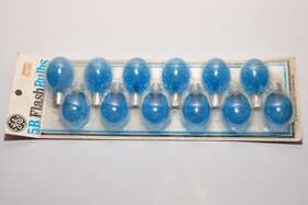 Ge 043168990684 5b Blue Flashbulbs 12 Pack Vtg -new In Sealed Packaging