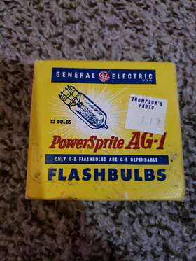 Ge 12bulbs Vintage General Electric Power Mite Flash Bulbs V025