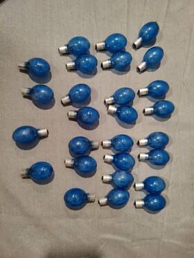 G5b-8 Ge Vintage Camera Blue Flash Bulbs General Electric Made In Usa Lot Of 27