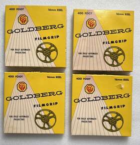 4r16 Goldberg 4x Vintage Bros. Film Grip 16mm Reel 400 Foot No. In Box