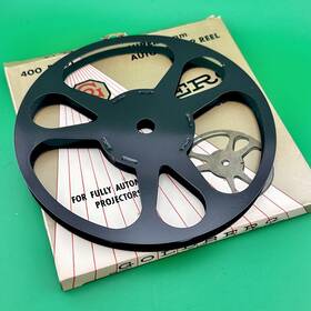 4r58 Goldberg 400-ft Super 8mm Metal Take-up Movie Projector Reel Black Nos