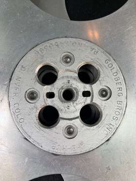 3450366 Goldberg Brothers Inc. Film Reel 24 Inch E-z Hub Pat No. Movie 35 Mm Usable