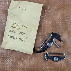Graflex 2756 Speed Crown Graphic Pair Side Handle Lugs Cat. No. Nos