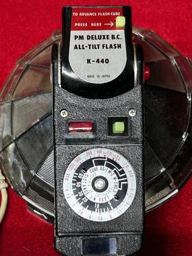 K-440 Honeywell & Pm Deluxe Tilt-a-mite And Fan Flash Units