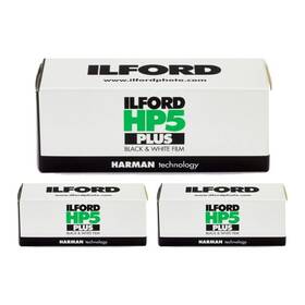 Ilford 396858622886 Hp5 Plus Black And White Negative Film Iso 400 120 Roll 3-pack