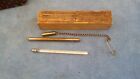 Ingento No. 2 Burke James Vintage Photo Pocket Thermometer With Wood Box