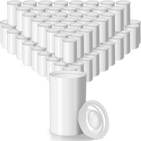Jovitec 726084354944 200 Pieces White Plastic Film Canister Holder 35 Mm Empty Camera Reel Containers