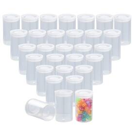 2640276 Juvale 30 Pcs Clear Film Canisters With Caps For 35mm Storage Small Accessories