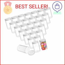 Juvale 843128191706 Film Canisters With Caps - 30-count 35mm Clear Transparen