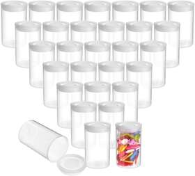 Lj-xrsul-102518-01-1 Juvale 30 Pcs Clear Film Canisters With Caps For 35mm Storage Small Accessories