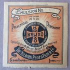 C1910 Kilborn Photo Paper Co Kruxo Developing Package Advertising Iowa