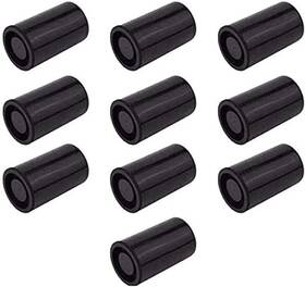 Li-990 Kinmingzhu 35mm Caliber Plastic Film Canisters With Caps -10pc Black