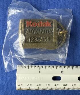 123-456 Kodak New Vintage Brass Advantix Keychain