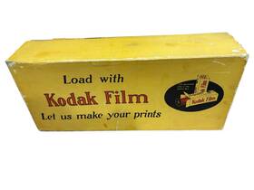 Kodak 197476 Vintage Film Dispenser Store Display Rack 21 Inch Yellow Cardboard