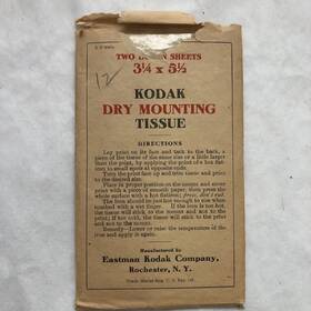 20068e Kodak 24 Sheets Rare Vintage Eastman Dry Mounting Tissue In Envelope