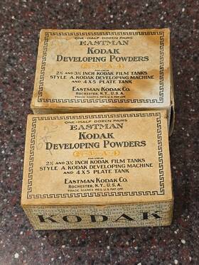 216539 Kodak 10- Eastman Developing Powders For 2-1/2 3-1/2 Machines 4x5 Plate Tanks