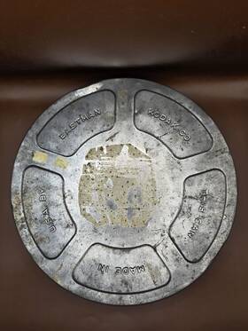 Kodak-2197 Kodak 2197 Vintage Eastman Kodak-2197- Metal Film Reel Canister Tin Lg Movie Tin-usa
