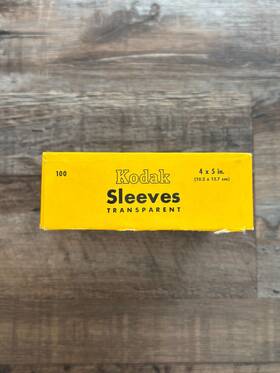 32598e Kodak 4 X 5 Inch Sleeves Transparent - 43 Remaining