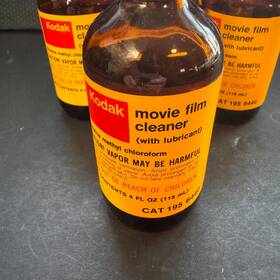 6440 Kodak Vtg Movie Film Cleaner With Lubricant 4 Fl Oz Glass Bottle