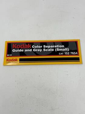 7654 Kodak Color Separation Guide Gray Scale Printing 7 Inch Small Cat 152
