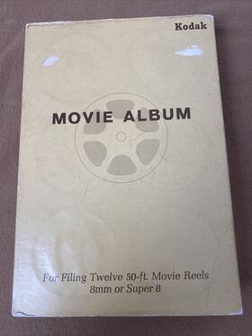 A7-243 Kodak Movie Album With 12 Movies Vintage Tourism