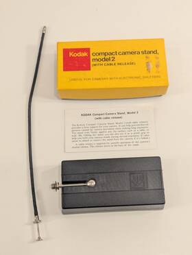 Kodak C227 Vintage Compact Camera Stand Model 2 With Cable Release Box Instructions