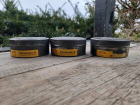 Kp44786 Kodak 3 X Vintage Panatomic-x Film Tins Empty Tin 4 Inch Diameter-usa
