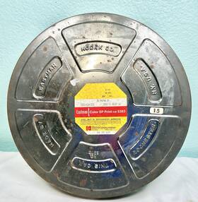 Ks-1870 Kodak Eastman 35mm 15 Inch X15 Film Canister Metal Empty