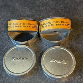 Kodak Ph40 35mm Film Canisters W Panatomic-x Iso 40 B&w Unknown If Used Lot