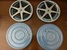 8-super Korvette Vintage Three Film Canisters With Reels For Camera Dept