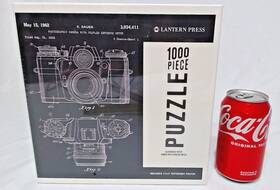 Lantern Press 410000961476 Inch Blackboard Patent Camera With Exposure Meter Jigsaw Puzzle Nib